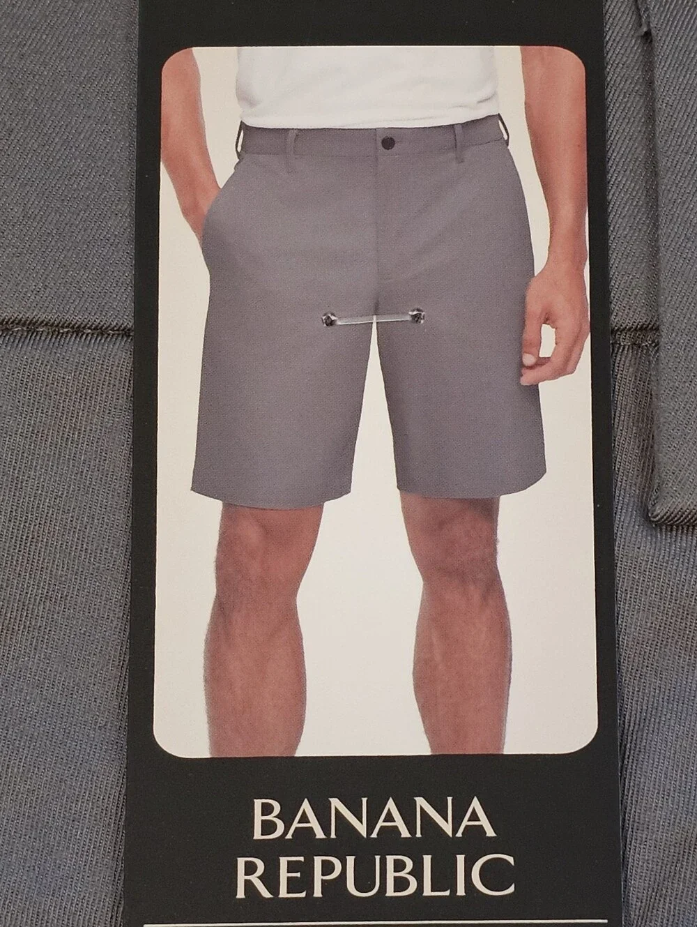 Banana Republic Gray Stretch Chino Shorts Size 32